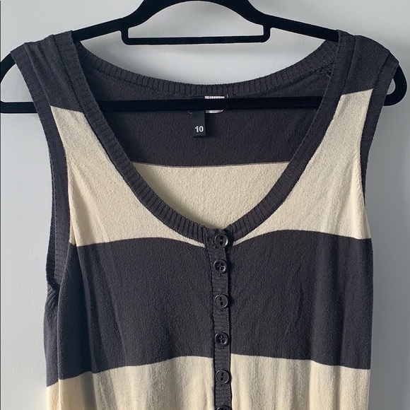 H&M Vintage Striped Sleeveless Knit Dress - Picture 2 of 2